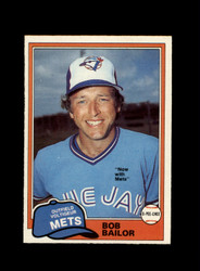 1981 BOB BAILOR O-PEE-CHEE #297 METS *R9215