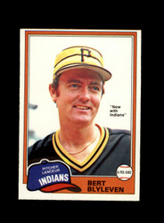 1981 BERT BLYLEVEN O-PEE-CHEE #294 INDIANS *R9234