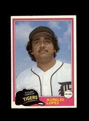 1981 AURELIO LOPEZ O-PEE-CHEE #291 TIGERS *R9246