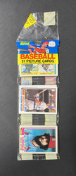 1982 TOPPS RACK PACK⭐ROBIN YOUNT TOP - CARLTON FISK BACK