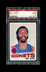 1977 MEL DAVIS TOPPS #38 NETS PSA 9