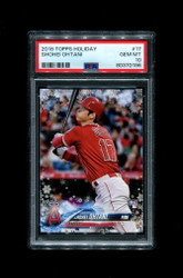 2018 SHOHEI OHTANI TOPPS HOLIDAY #17 ANGELS ROOKIE PSA 10