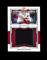 2023 BROCK PURDY NATIONAL TREASURES 49ERS PATCH 45/49 *R7038