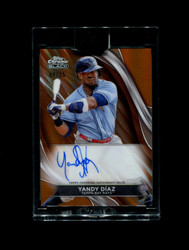 2024 YANDY DIAZ TOPPS CHROME RAYS AUTO 4/25 *R7041