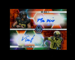 2023 BO NIX TROY FRANKLIN BOWMAN BEST UNIVERSITY 1/25 ORANGE AUTO *R7042