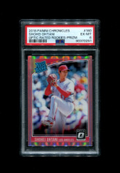 2018 SHOHEI OHTANI CHRONICLES #180 OPTIC PRIZM ANGELS ROOKIE PSA 9