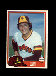 1981 RICK WISE O-PEE-CHEE #274 PADRES *2535