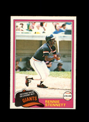 1981 RENNIE STENNETT O-PEE-CHEE #257 GIANTS *2759