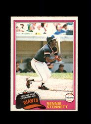 1981 RENNIE STENNETT O-PEE-CHEE #257 GIANTS *2773