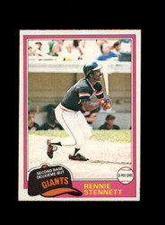 1981 RENNIE STENNETT O-PEE-CHEE #257 GIANTS *4092