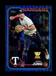 PRE SELL - JOSH JUNG TOPPS BLUE SHIMMER OVERSIZED AUTO *LIMITED!