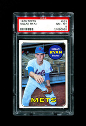 1969 NOLAN RYAN TOPPS #533 METS PSA 8