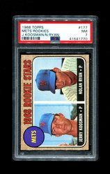 1968 NOLAN RYAN TOPPS #177 ROOKIE STARS METS PSA 7