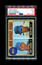 1968 NOLAN RYAN TOPPS #177 MILTON BRADLEY ROOKIE STARS PSA 5