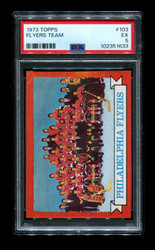 1973 PHILADELPHIA FLYERS TOPPS #103 TEAM CARD PSA 5