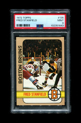 1972 FRED STANFIELD TOPPS #135 BOSTON BRUINS PSA 9