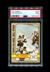 1972 PHIL ESPOSITO TOPPS #124 BRUINS PSA 9