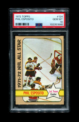 1972 PHIL ESPOSITO TOPPS #124 BRUINS PSA 10