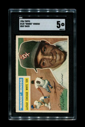 1956 MINNIE MINOSO TOPPS #125 GRAY BACK WHITE SOX SGC 5