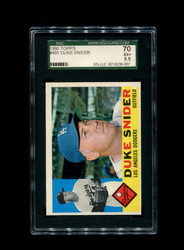 1960 DUKE SNIDER TOPPS #493 DODGERS SGC 5.5