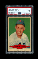 1954 SHERMAN LOLLAR RED HEART WHITE SOX PSA 5