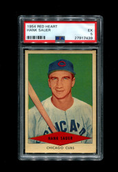 1954 HANK SAUER RED HEART CUBS PSA 5