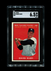 1961 ROGER MARIS TOPPS #478 MVP YANKEE SGC 6.5