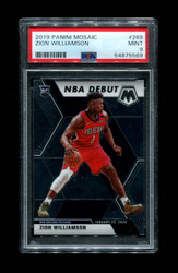 2019 ZION WILLIAMSON PANINI MOSAIC #269 ROOKIE PSA 9