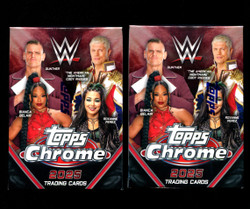 2025 WWE TOPPS CHROME BLASTER 2 BOX LOT