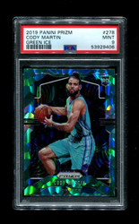 2019 CODY MARTIN PANINI PRIZM #278 GREEN ICE HORNETS PSA 9