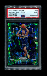 2019 MICHAELO PORTER JR. PANINI PRIZM #88 GREEN ICE NUGGETS PSA 9