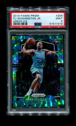 2019 PJ WASHINGTON JR. PRIZM #258 GREEN ICE PSA 9