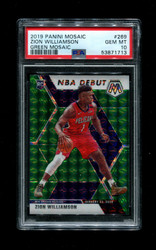 2019 ZION WILLIAMSON MOSAIC #269 GREEN PSA 10