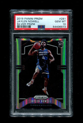 2019 JAYLEN NOWELL PRIZM #281 SILVER TIMBERWOLVES PSA 10