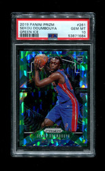 2019 SEKOU DOUMBOUYA PRIZM #261 GREEN ICE PSA 10 