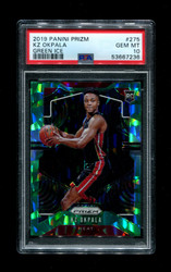 2019 KZ OKPALA PRIZM #275 GREEN ICE PSA 10