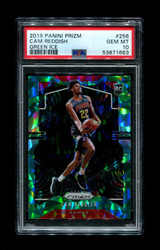 2019 CAM REDDISH PRIZM #256 GREEN ICE PSA 10