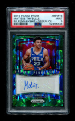 2019 MATISSE THYBULLE PRIZM ROOKIE PENMANSHIP /16 AUTO PSA 9