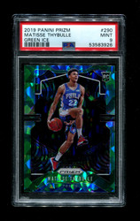 2019 MATISSE THYBULLE PRIZM #290 GREEN ICE PSA 9