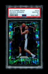 2019 KELDON JOHNSON PRIZM #273 GREEN ICE ROOKIE PSA 10 