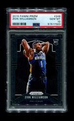 2019 ZION WILLIAMSON PRIZM #248 ROOKIE PSA 10