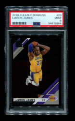 2019 LEBRON JAMES CLEARLY DONRUSS #20 LAKERS PSA 9