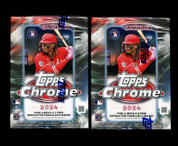 2024 TOPPS CHROME BASEBALL BLASTER 2 BOX LOT