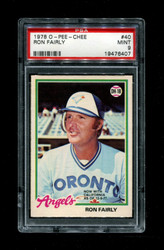 1978 RON FAIRLY O-PEE-CHEE #40 ANGELS PSA 9