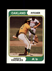 1975 DAROLD KNOWLES TOPPS #57 ATHLETICS *R0165