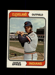 1974 CHARLIE SPIKES TOPPS #58 INDIANS *R0279