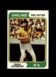 1974 DERON JOHNSON TOPPS #312 ATHLETICS *R1675