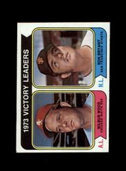 1974 VICTORY LEADERS TOPPS #205 WOOD/BRYANT *R3084