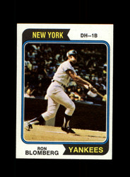 1974 RON BLOMBERG TOPPS #117 YANKEES *R3949