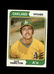 1974 DAVE HAMILTON TOPPS #633 ATHLETICS *R6193